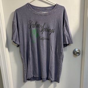 American Eagle Outfitters Periwinkle Palm Springs T-Shirt